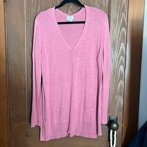 Old Navy pink tunic sweater